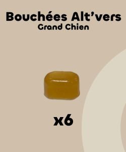 Bouchées Alt’vers antiparasitaires Grand Chien >15kgs BIO, 6 pièces